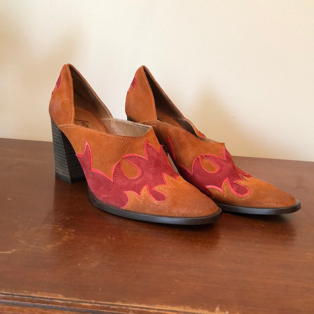 Free People western booties/heels